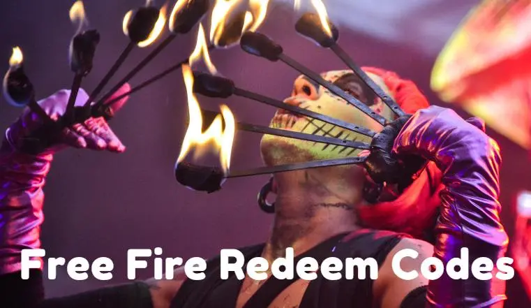 Today Free Fire Redeem Codes in November 2023