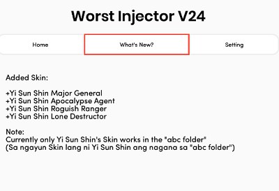 Worst Gaming Injector